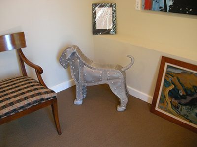 Picture of Ken Kalman's sculpture "Schnauzer Puppy".