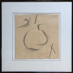 Photo of Hassel Smith's abstract drawing "I."